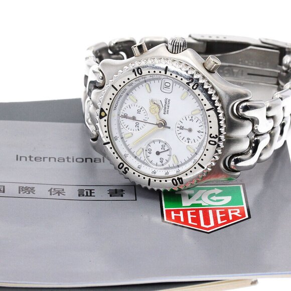TAG HEUER S/el CG2110-R0 Chronograph white Dial Automatic Men\'s Watch_866268 main image 7
